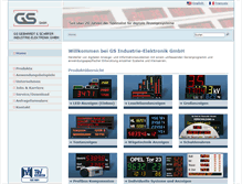 Tablet Screenshot of gs-gmbh.de